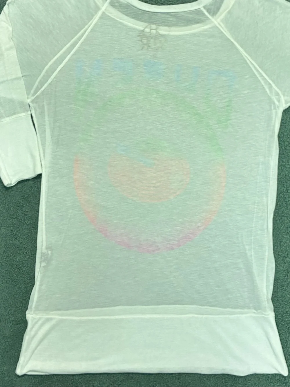 Queen “Tour ’78” burnout-style raglan top by Chaser, size Medium